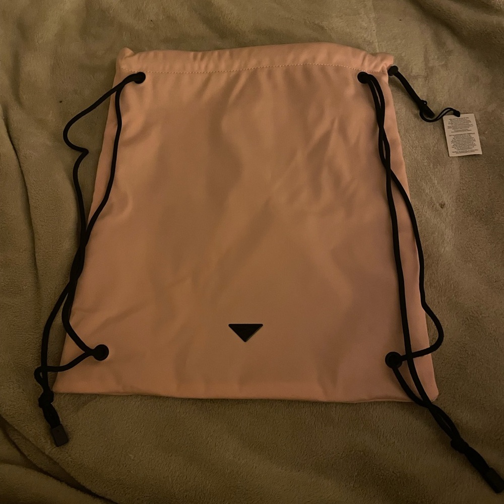 Woman’s Prada Draw String Bag. Size Large. Brand New. Color Pink And Black